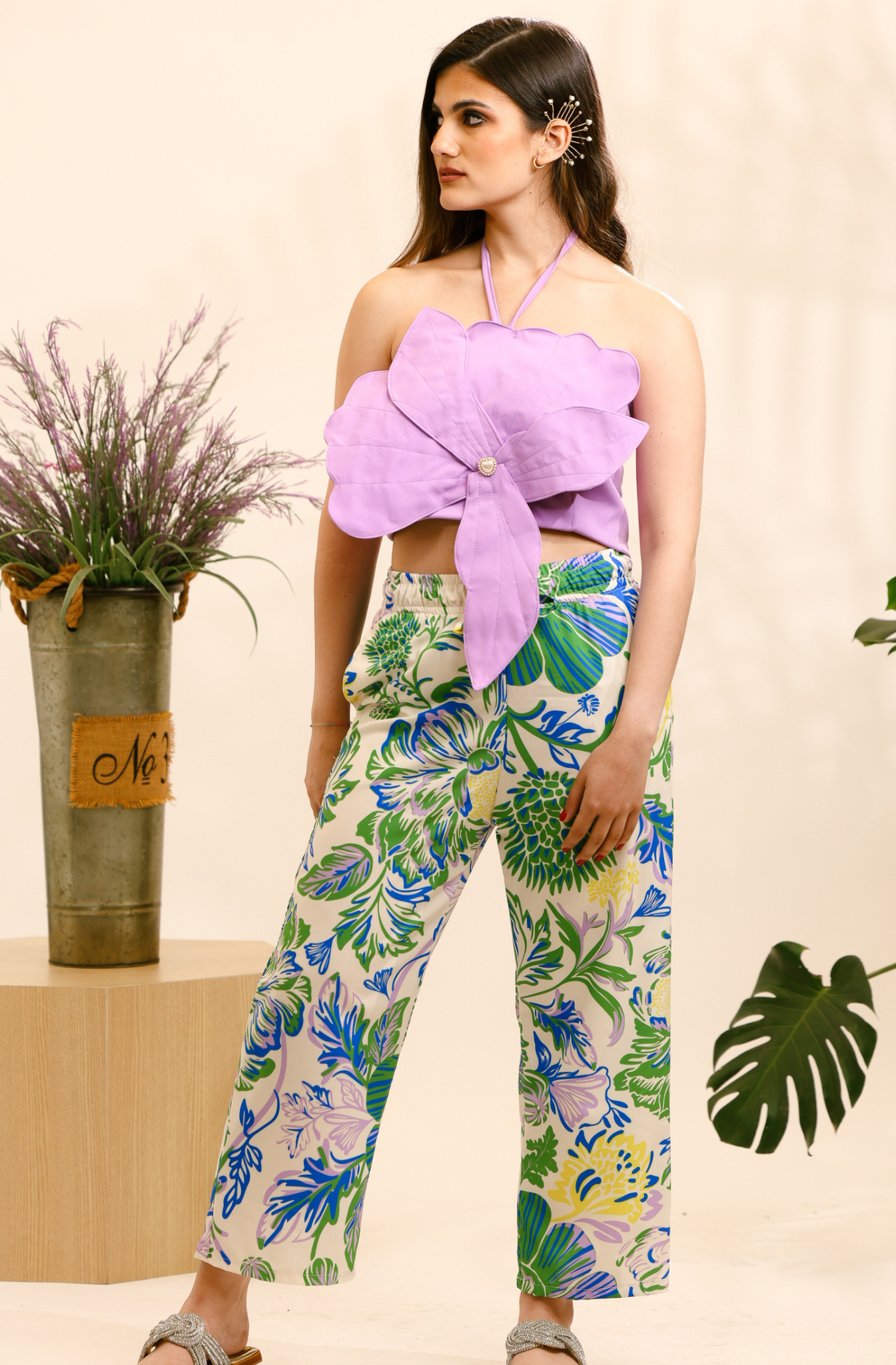 Crop Top Lila- Colección Amazonia