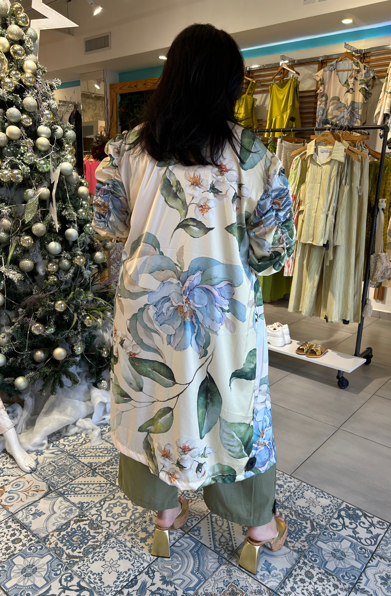 Kimono de Seda - Peonies