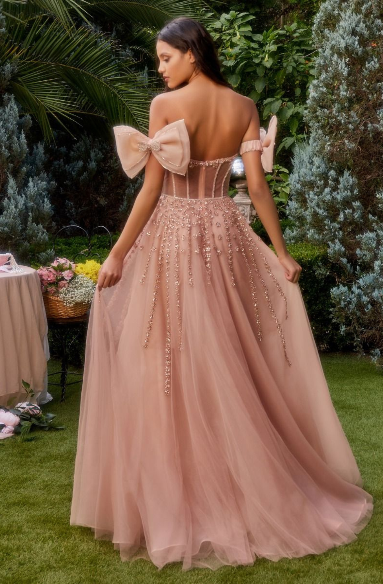 Vestido Formal Strapless Princess