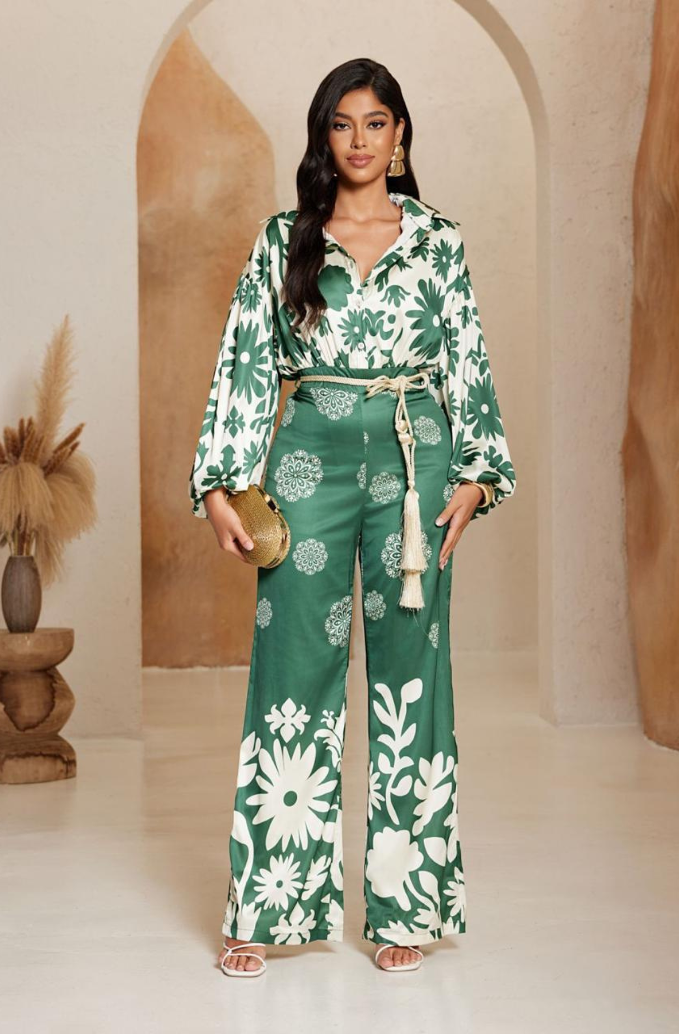 Jumpsuit Estampado con Correa Ajustable